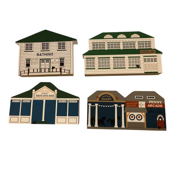 The Cat’s Meow 1993 Chippewa Lake Series Lot of 4 –Artist signature: Faline ’93 - Picture 1 of 9